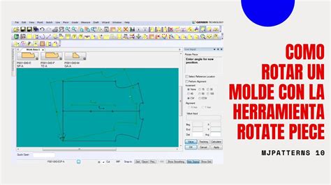 Curso Gerber Accumark Pds Como Rotar Un Molde Con La Herramienta