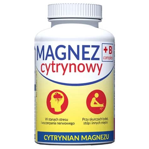 MAGNEZ CYTRYNOWY B COMPLEX WITAMINA B6 100 Tabl 12622494945 Allegro Pl