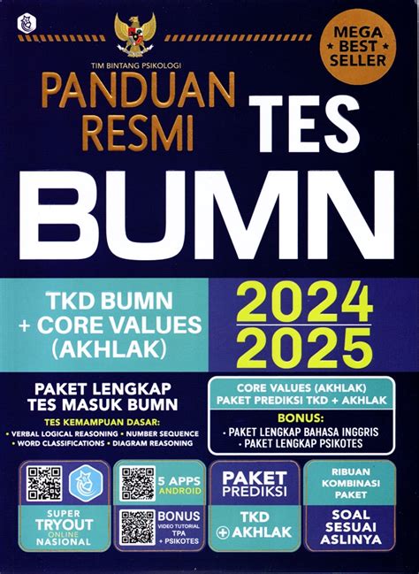 Jual Buku Panduan Resmi Tes Bumn Karya Tim Bintang Psikologi