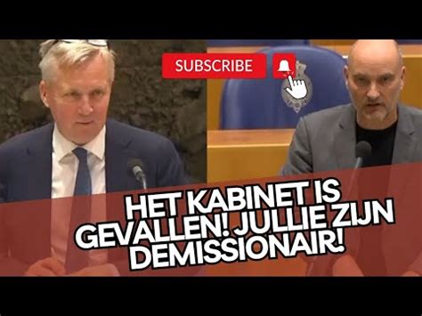 Van Dijk SP Is WOEST Op Staatssecretaris Het Kabinet Is Gevallen