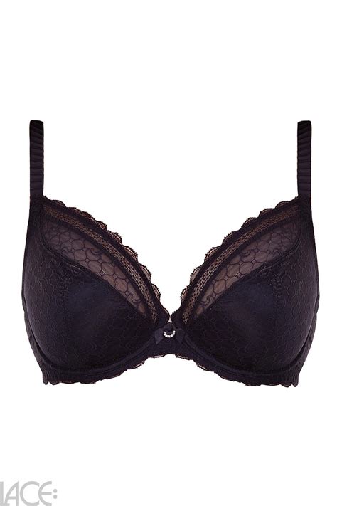 Chantelle C Chic Sexy Plunge Bra E H Cup Lace Lingerie
