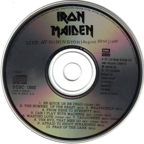 Live At Donington 1992 Iron Maiden Cd Album Muziek