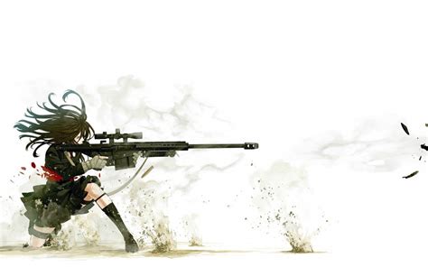 Fondos De Pantalla Pistola Anime Arma Soldado 1680x1050 Bas123