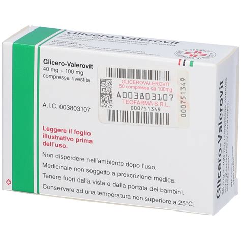 Glicero Valerovit Mg Mg Compresse Rivestite Pz Redcare