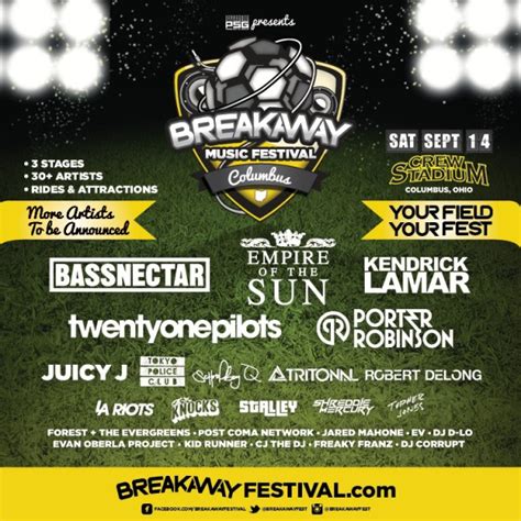 Breakaway music festival lineup by day - portgaret