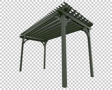 Premium Psd Pergola Isolated On Transparent Background 3d Rendering