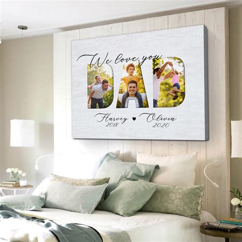 Meaningful Father’S Day Gifts | Daddy Canvas | 3 Photo Canvas Collage ...