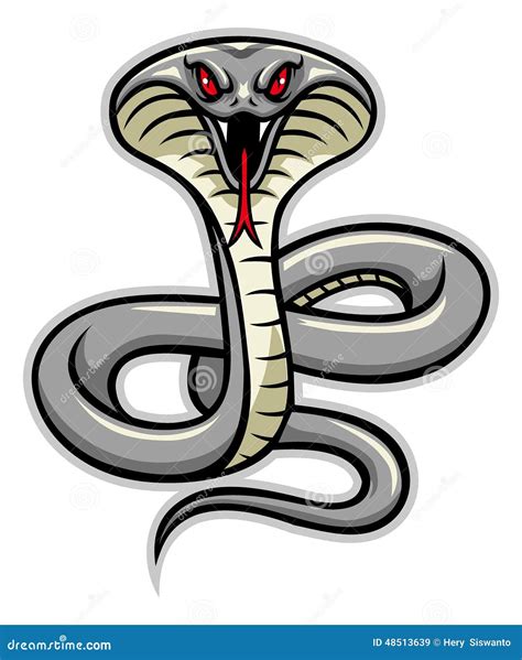 Mascote Da Serpente Da Cobra Ilustração Do Vetor Ilustração De