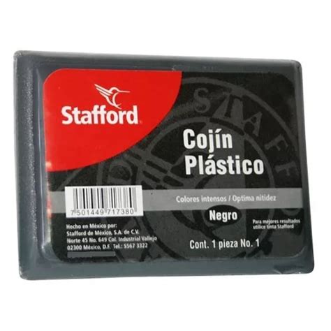 Cojin Para Sello Stafford Sin Color Sin Tinta Tamaño Median Meses