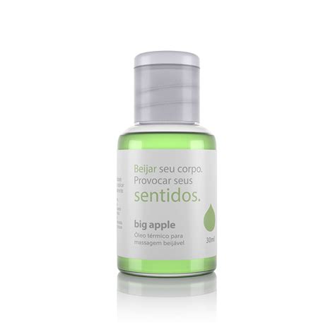 Óleo para Massagem Beijável Função Hot Sentidos Big Apple 30 ml Barbara Paixão