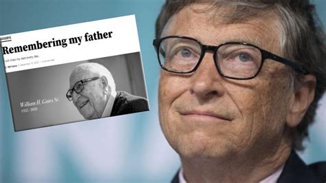 Muere El Padre De Bill Gates Y éste Le Escribe Una Emotiva Carta De Despedida Marca