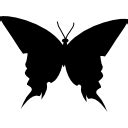 Free Icon Butterfly With A Heart On Frontal Wing On Side View