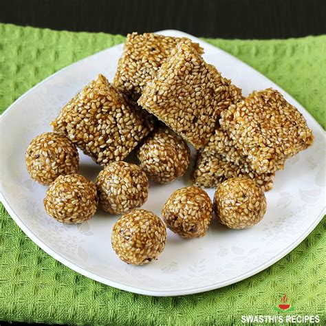 Til Ke Laddu Sesame Seeds Ladoo Swasthi S Recipes