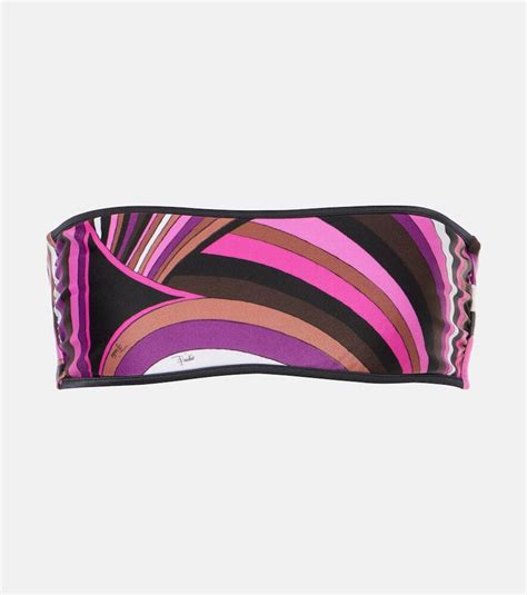 Emilio Pucci Vivara Bikini Top Multicoloured Editorialist