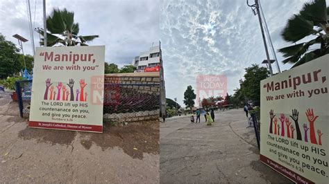 Manipur We Are With You” Banners Extending Support To Violence Hit