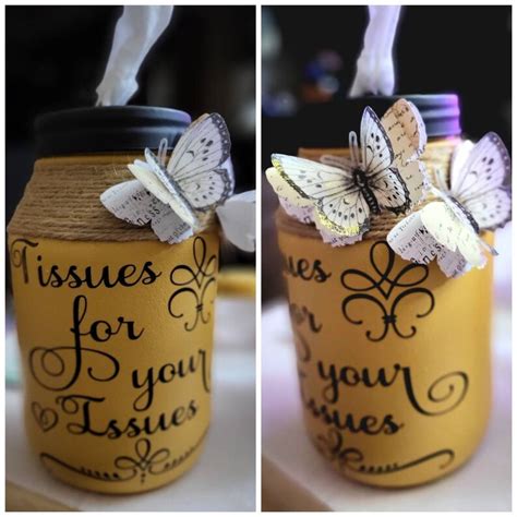 Mason Jar Tissue Holder Etsy