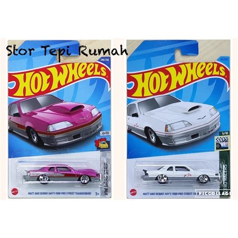 Hot Wheels Matt And Debbie Hays 1988 Pro Street Thunderbird Ford Drag Strip Retro Racers