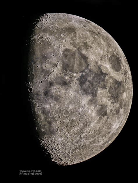 Moon shot - through a 10 inch dobsonian telescope : r/space