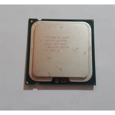 CPU Intel Pentium Dual Core E6600 2M Cache 3 0 GHz 1066 MHz FSB