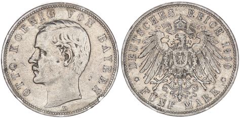 Bayern Deutsches Kaiserreich Mark D Reichsmark K Nig Otto Ss