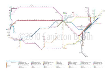 Project: Amtrak Subway Map | Train map, Map, Subway map design