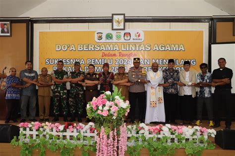 Kerukunan Lintas Agama Polres Keerom Gelar Doa Bersama Sebagai Upaya