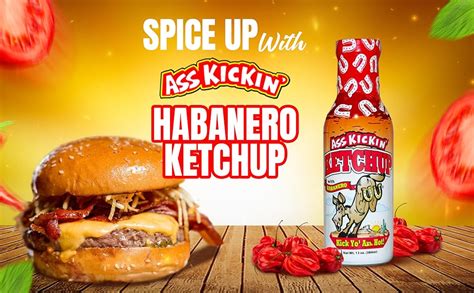 Amazon Ass Kickin Ketchup With Habanero Oz Bottle Premium Gourmet Spicy Ketchup
