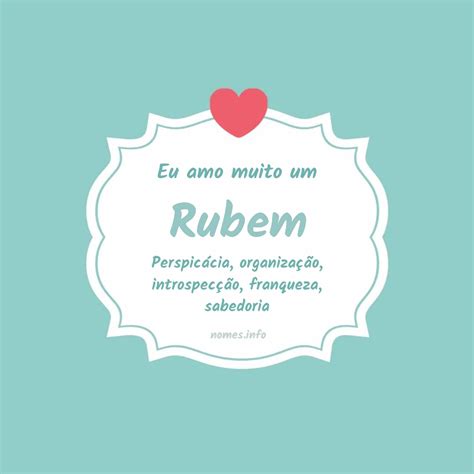 Significado Do Nome Rubem - Significado do nome Rubem