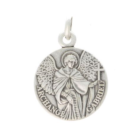 Saint Gabriel Silver Medal 16mm Palais Du Rosaire Protection And Grace