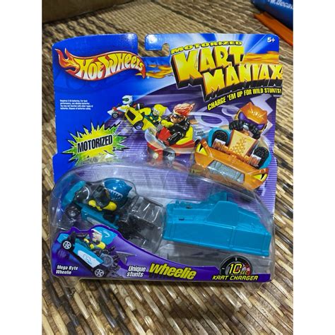 Hot Wheels Motorized Kart Maniax Mega Byte Wheelie Shopee Malaysia