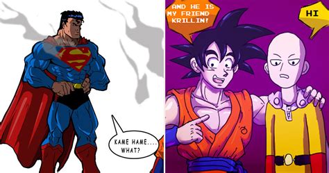 20 Goku Vs. Superman Comics That Will Leave You Laughing