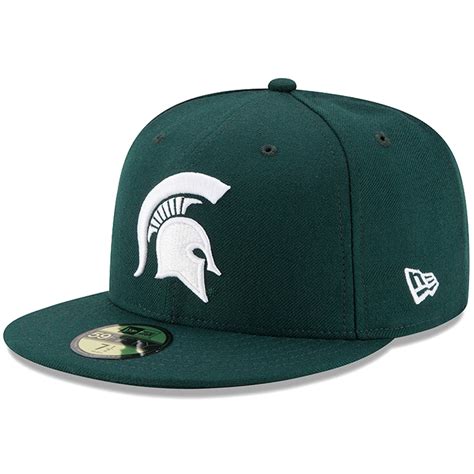 New Era Michigan State Spartans Green Basic 59fifty Fitted Hat