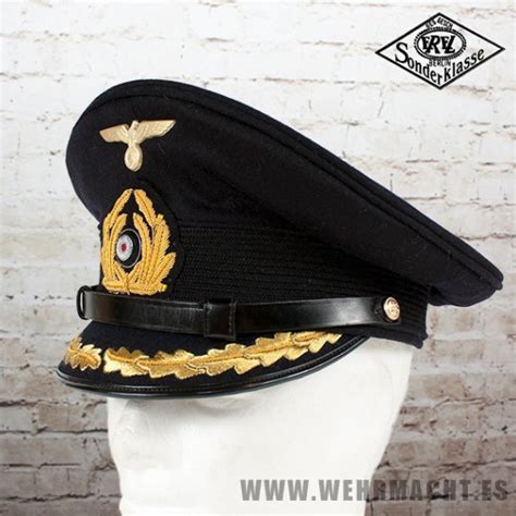 Kriegsmarine Captains Blue Visor Cap Erel