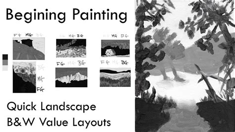 Intro To Painting Landscapes Overlaps Foreground Middle Ground