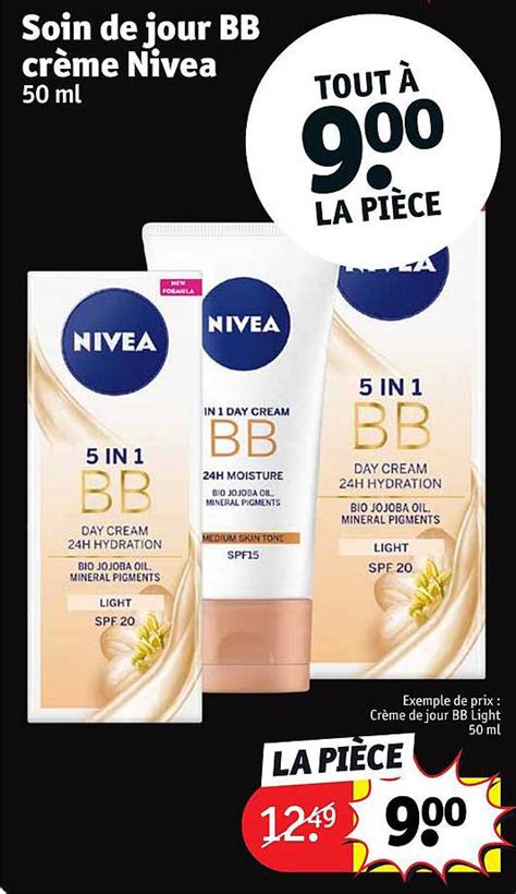 Promo Soin De Jour Bb Cr Me Nivea Ml Chez Kruidvat Icatalogue Fr