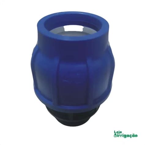 Adaptador De Compressão 40mmx1 Irritec Para Tubo Pead