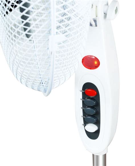 Ventilador De Pie Velocidades Altura Regulable Y Luz De