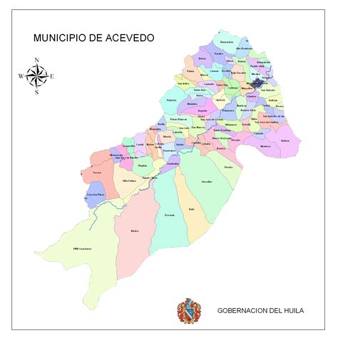 Mapas De Municipios Del Huila Con Veredas Huila Magn Fica