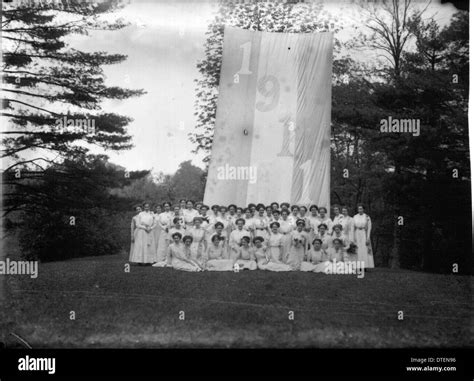 Western College On Tree Day 1911 Stock Photo Alamy