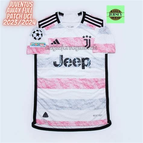 Jual Jersey Bola Player Issue Juventus Away Full Patch Top