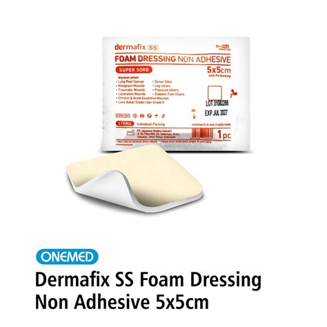 Jual Dermafix SS Foam Dressing 5 X 5cm OneMed 1 Pcs Shopee Indonesia