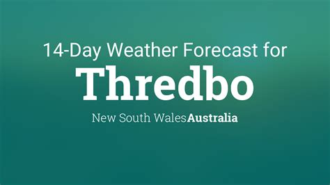 Thredbo, New South Wales, Australia 14 day weather forecast