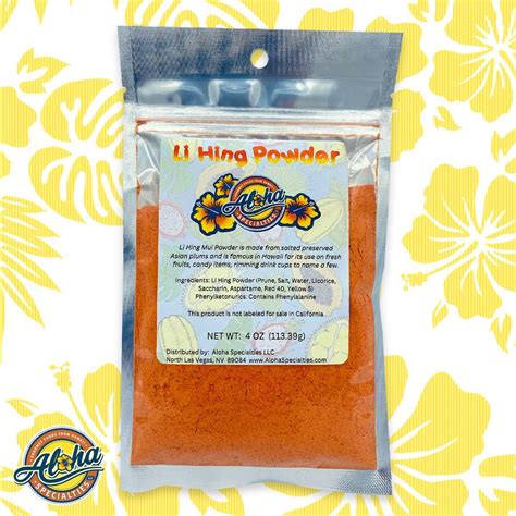 Aloha Specialties Li Hing Powder 4oz Bag Munchies Online