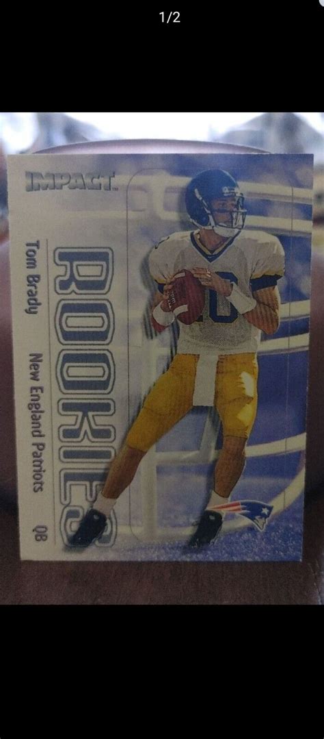 Tom Brady Skybox Impact Rc Card Rookie Fleer Patriots Ebay