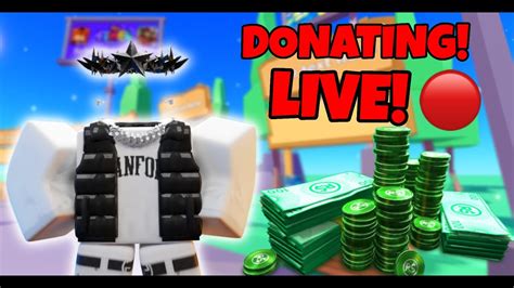 💸pls Donate 🔴live🔴💸 Donating Robux To Viewers Road To 1k Subs