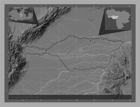 Apure, Venezuela. Bilevel. Major Cities Stock Illustration - Illustration of science, planet ...