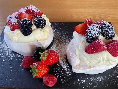 Meringue Nests With Lemon Curd Cream And Fresh Berries NewsGroup