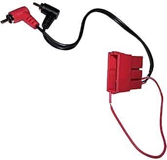 Aerzetix Conector Adaptador Rojo Enchufe Iso X Rca Macho Para Radio