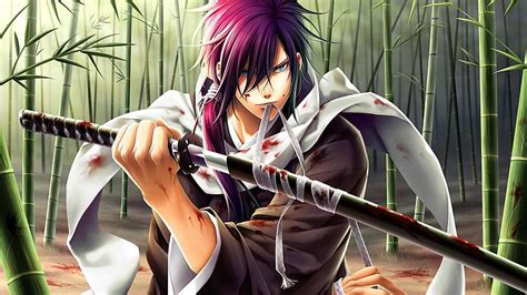 Hd Wallpaper Man Holding Katana Sword Anime Illustration Hakuouki