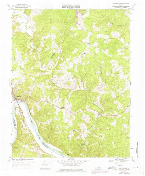 Scottsville, VA (1967, 24000-Scale) Map by United States Geological Survey | Avenza Maps